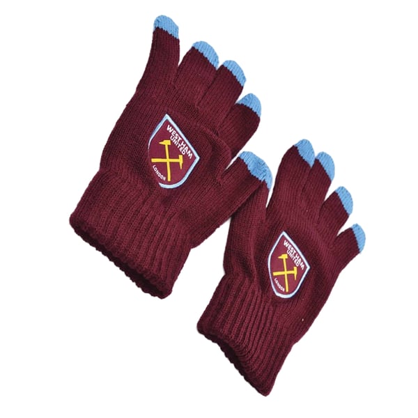 West Ham United FC Unisex strikkede handsker til voksne