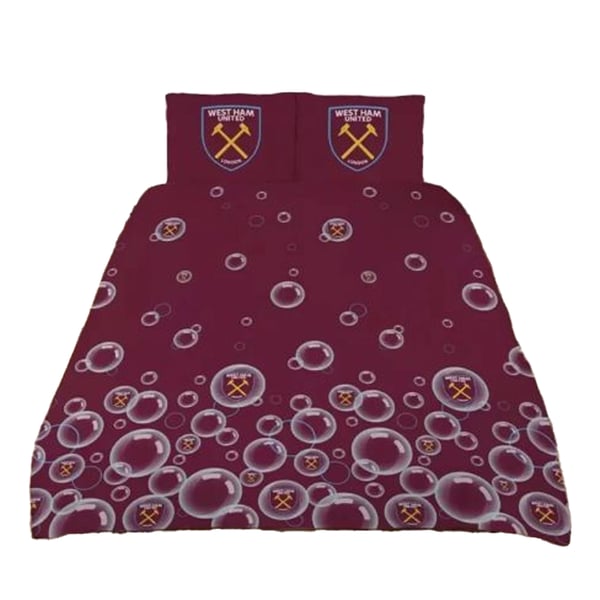 West Ham United FC Forever Blowing Reversible Bubbles Duvet Cover Set