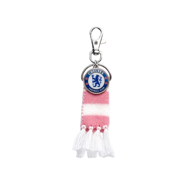 Chelsea FC Crest And Stripes Keyring