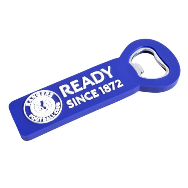 Rangers FC Ready Since 1872 Crest Bottle Opener Fridge Magnet