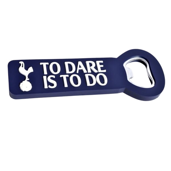 Tottenham Hotspur FC To Dare Is To Do Crest Bottle Opener Fridge Magnet