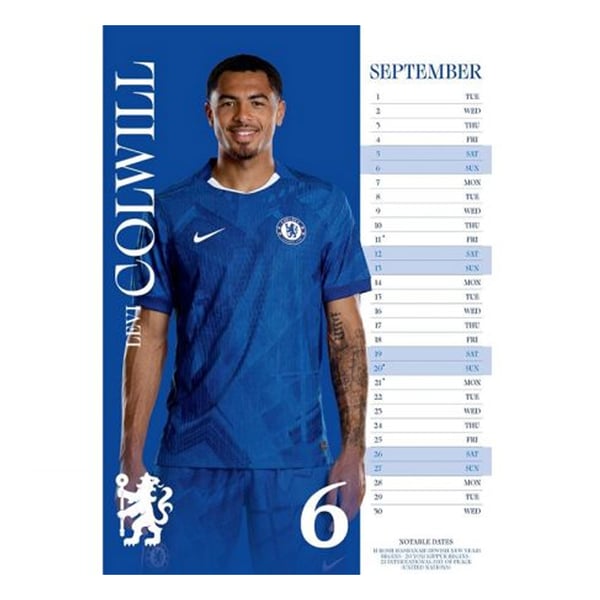 Chelsea FC A3 Wall Calendar