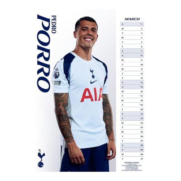 Tottenham Hotspur FC A3 -seinäkalenteri