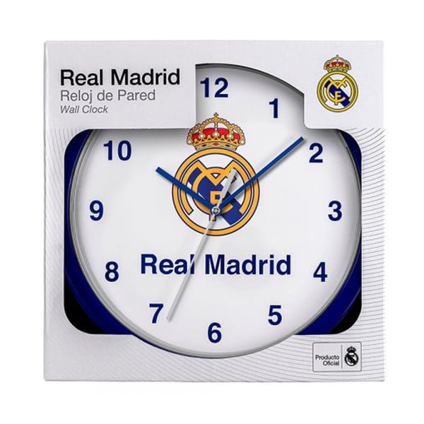 Real Madrid CF Väggklocka med klubbmärke