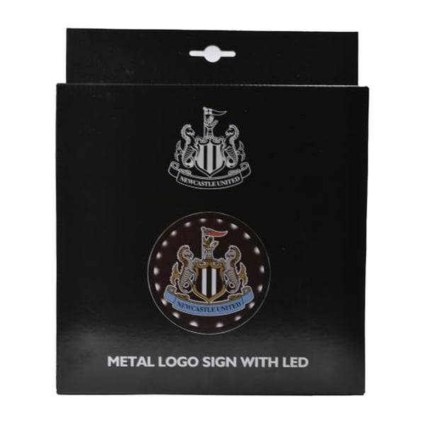 Newcastle United FC Metal Round LED Sign