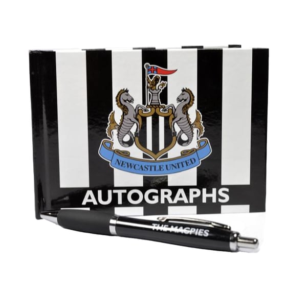 Newcastle United FC Autograph Book & Pen