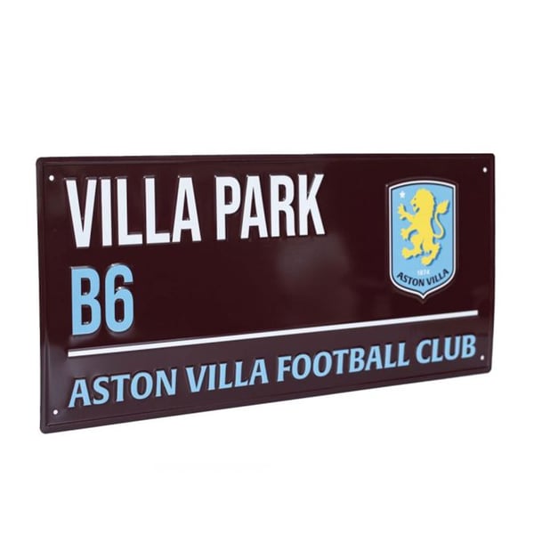 Aston Villa FC Villa Park -metallikyltti