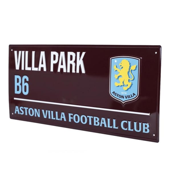 Aston Villa FC Villa Park -metallikyltti