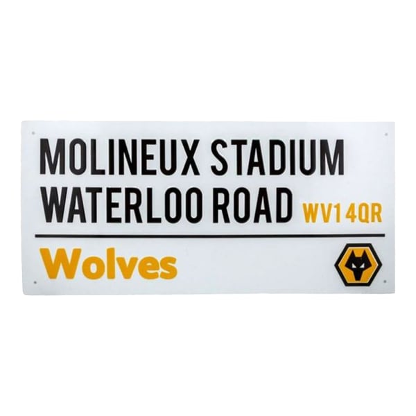 Wolverhampton Wanderers FC Molineux Stadium Waterloo Road Light Street Sign