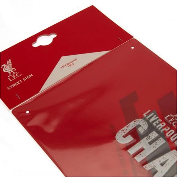 Liverpool FC Champions Of Europe Metal Street Sign