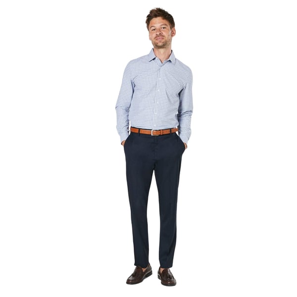 Burton Mens Checked Easy-Iron Slim Formal Shirt