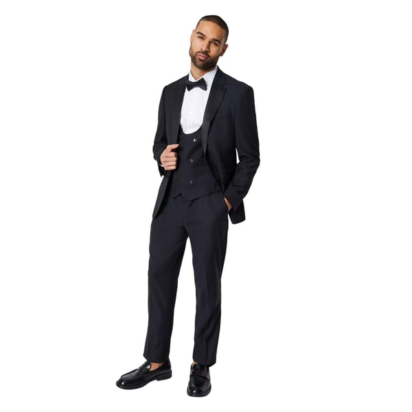 Burton Mens Tailored Tuxedo Waistcoat