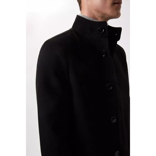 Burton Mens Faux Wool Funnel Neck Coat