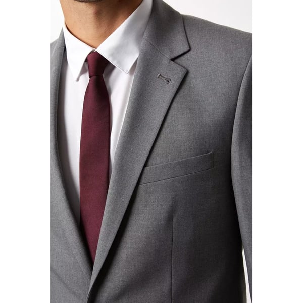 Burton Mens Essential Single-Breasted Skinny Suit Jacket