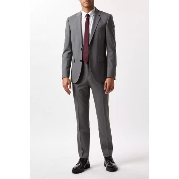 Burton Mens Essential Single-Breasted Skinny Suit Jacket