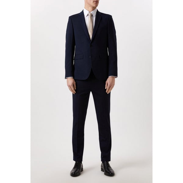 Burton Mens Essential Single-Breasted Skinny Suit Jacket