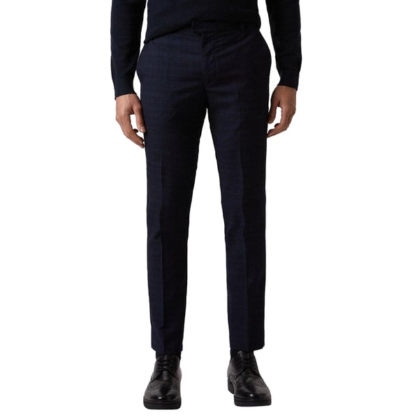 Burton Mens Checked Slim Suit Trousers