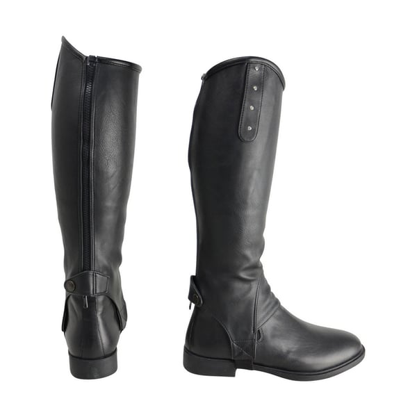 HyLAND Adults Faux Leather Diamante Gaiters