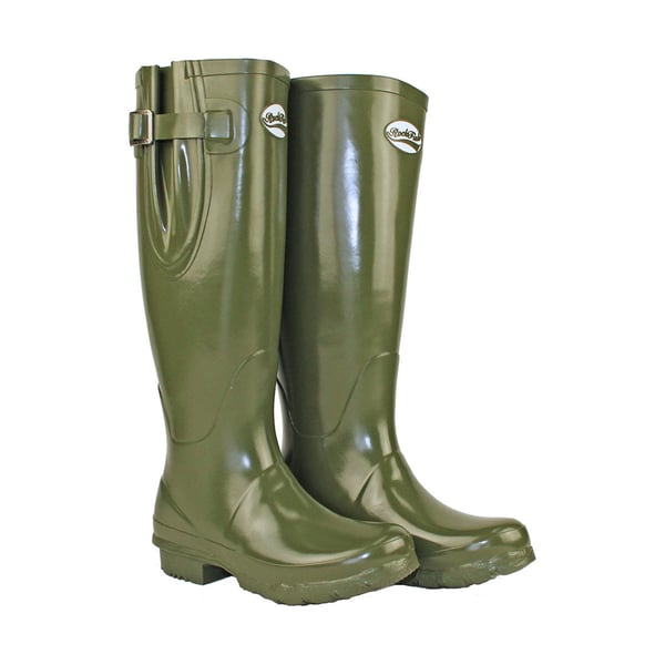 Rockfish Womens/Ladies Tall Adjustable Gloss Wellington