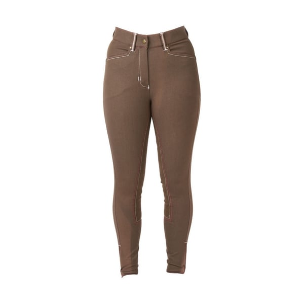 HyPERFORMANCE Womens/Ladies Denim Look With Leather Seat Breeches