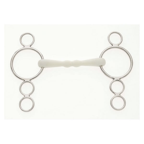 Lorina Flexi Mullen Mouth 3 Ring Horse Dutch Gag