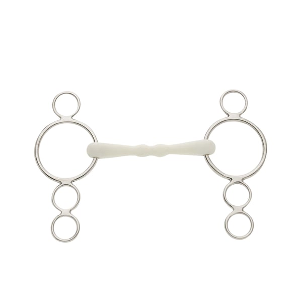 Lorina Flexi Mullen Mouth 3 Ring Horse Dutch Gag
