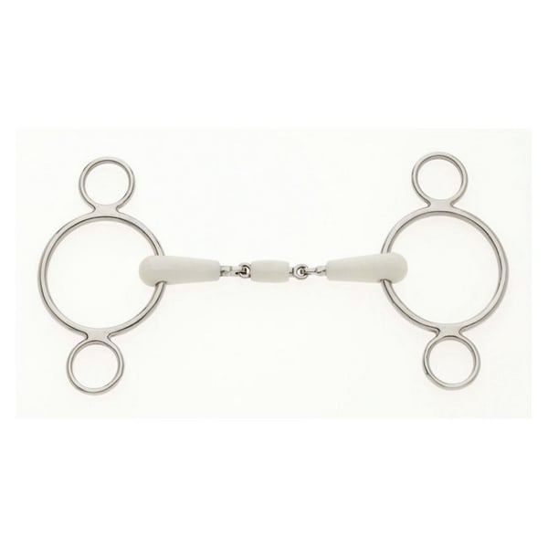 Lorina Flexi Peanut Joint 2 Ring Continental Horse Gag
