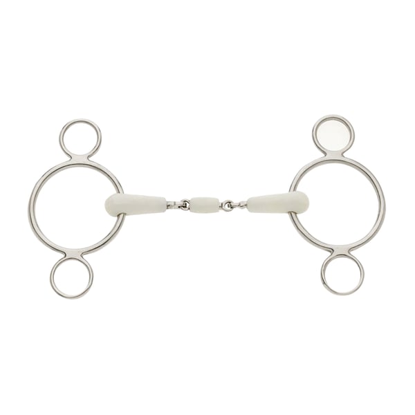 Lorina Flexi Peanut Joint 2 Ring Continental Horse Gag