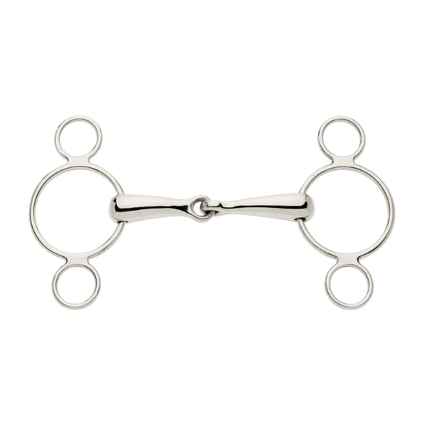 Lorina Single Jointed 2 Ring Continental Horse Gag