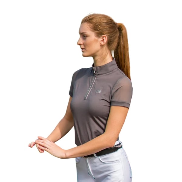 HyFASHION Womens/Ladies Maddie Mesh Sleeved Show Shirt