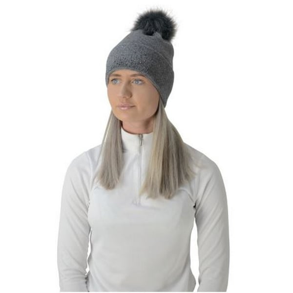 HyFASHION Womens/Ladies Alaska Diamante Bobble Hat