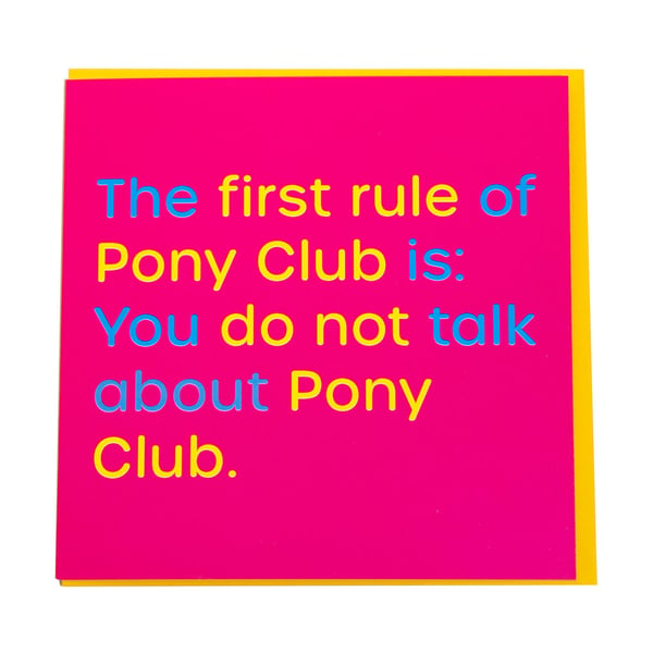 Gubblecote Pony Club-hilsenkort