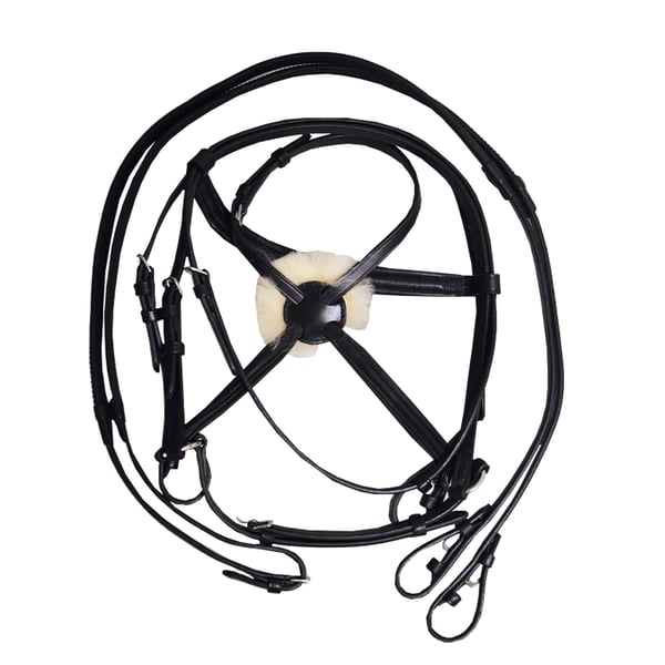 Hy Mexican Bridle with Rubber Grip Reins
