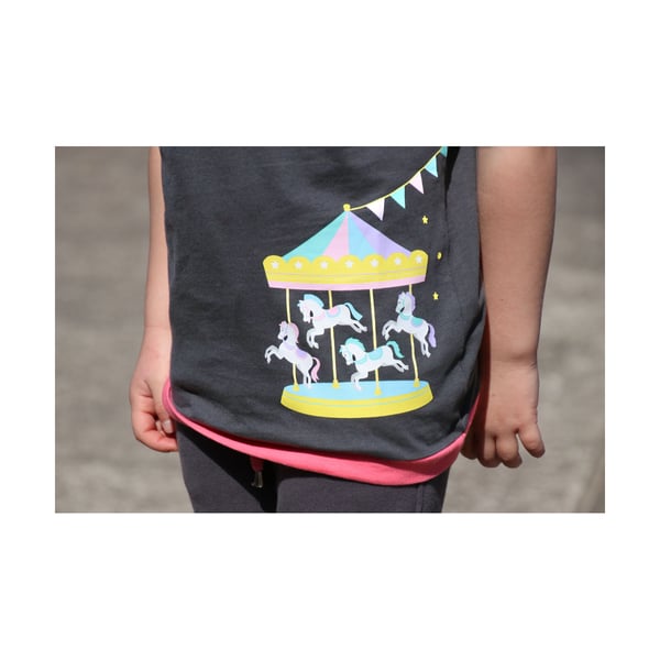 Little Rider Lasten Merry Go Round T-paita