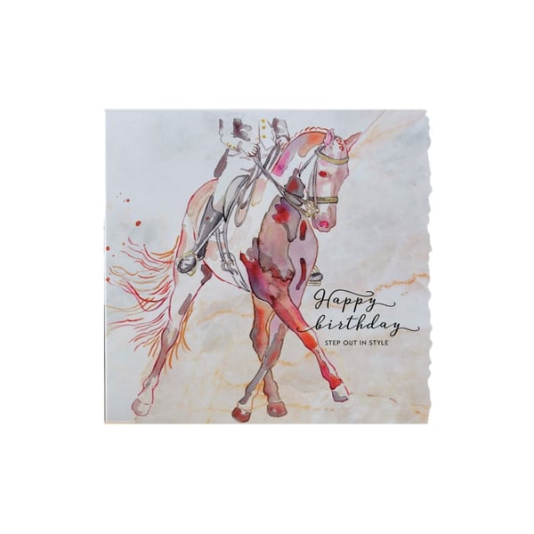 Födelsedagskort i Dolomit med fransad kant