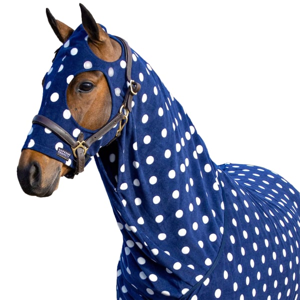 Supreme Products Dotted Fleece Horse Hood