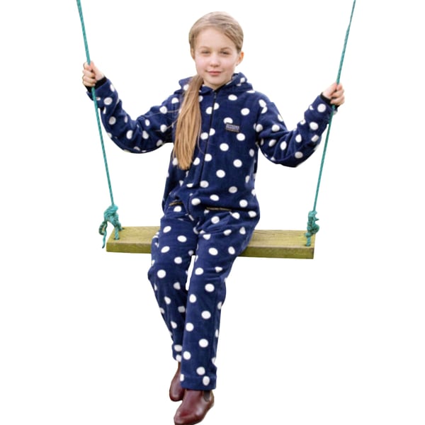 Supreme Products Childrens/Kids Dotted Fleece Jumpsuit