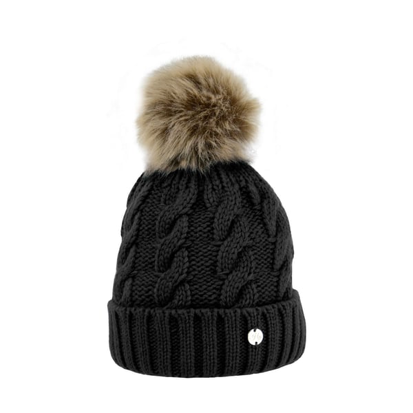 Hy Unisex Aikuisten Melrose Palmikkoneulepipo Tupsulla Hy Unisex Aikuisten Melrose Palmikkoneulepipo Tupsulla