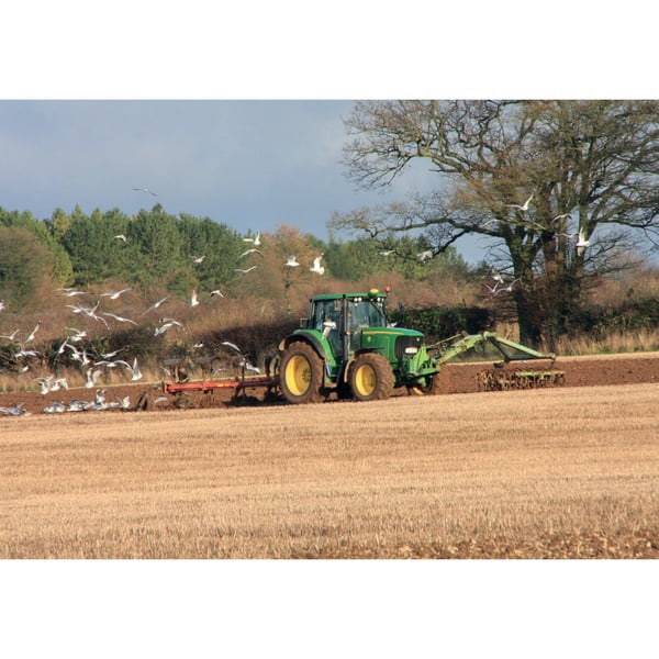 Kevin Milner Ploughing Match Countryside Greetings Card