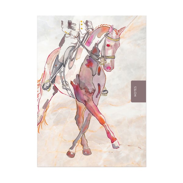 Deckled Edge Dressage Horse Notebook
