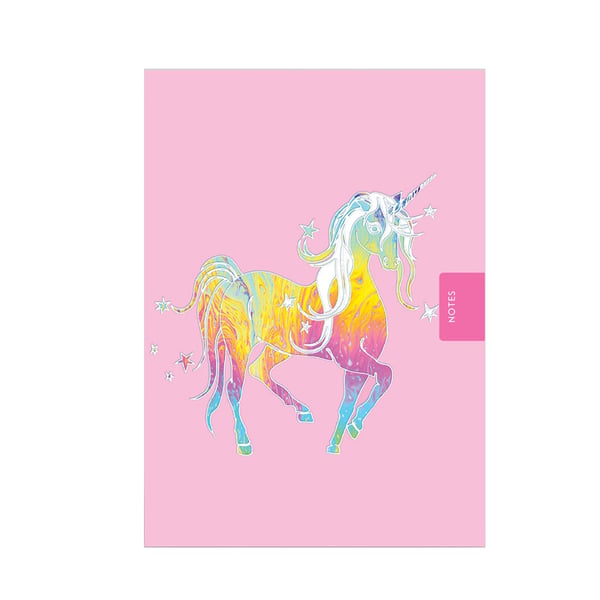 Deckled Edge Starry Mythical Unicorn Notebook
