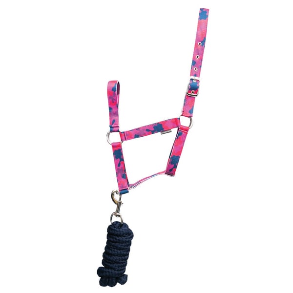 Hy DynaForce Camouflage Horse Headcollar and Leadrope