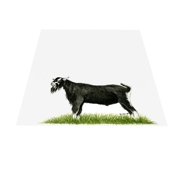 Kevin Milner British Alpine Goat Greetings Card