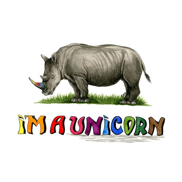 Kevin Milner I´m An Unicorn Countryside Greetings Card