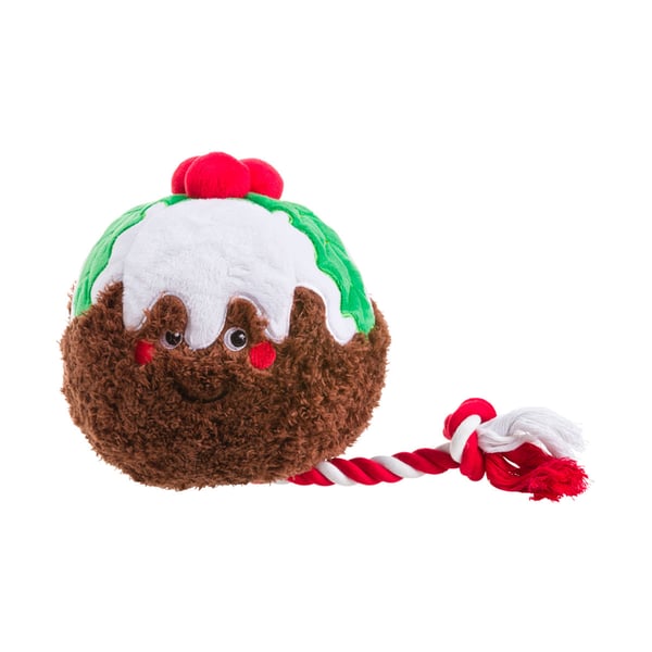 House Of Paws Christmas Pudding Rope Dog Toy