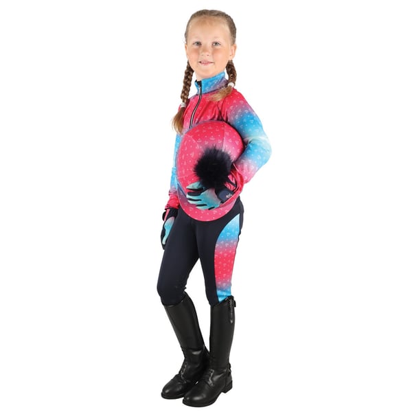 Little Rider Childrens/Kids Dazzling Diamond Base Layer Top