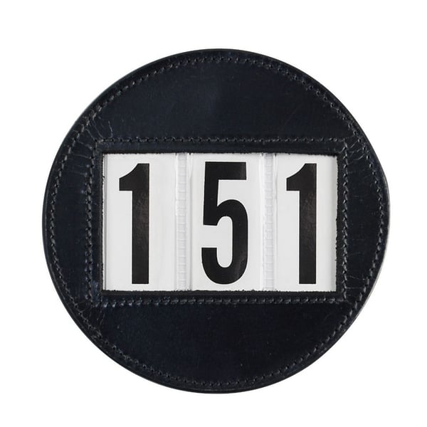 Hy Leather Circular Horse Dressage Number Holder