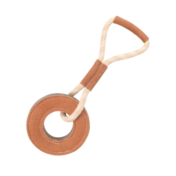 Benji & Flo Tug ´N´ Play Ring Suede Rope Dog Toy