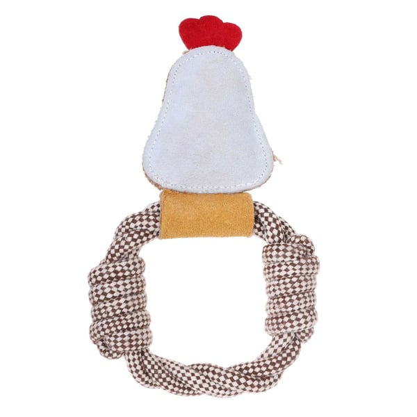 Benji & Flo Hennifer The Chicken Suede Dog Toy