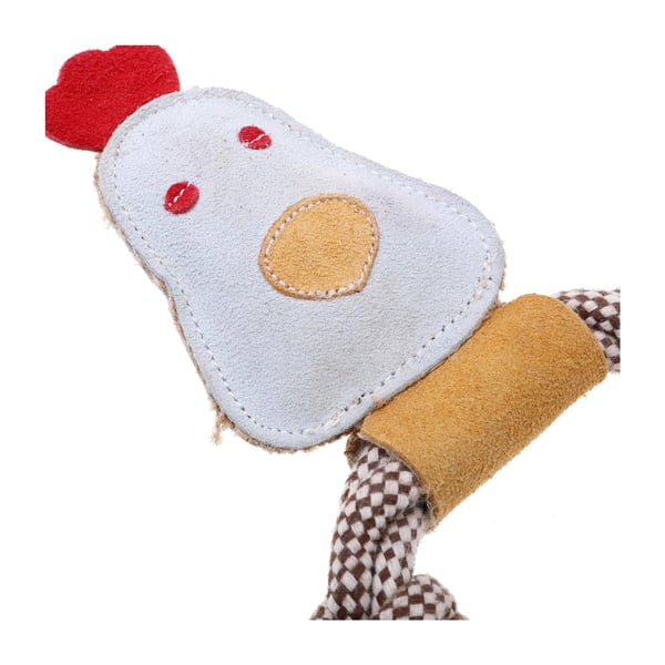 Benji & Flo Hennifer The Chicken Suede Dog Toy